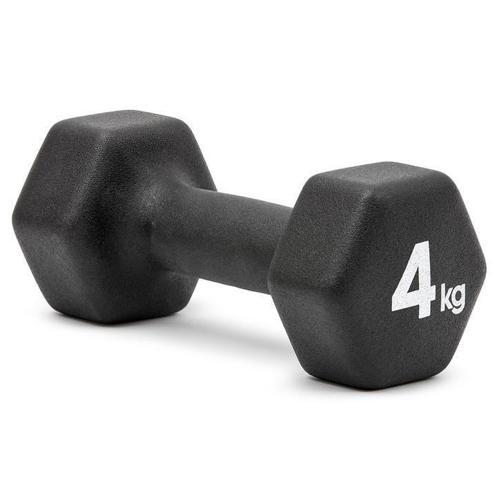 2pc Adidas Hex Dumbbells Gym Training Fitness Weight Lifting Sport Workout - 4kg V563-ADWT-10004