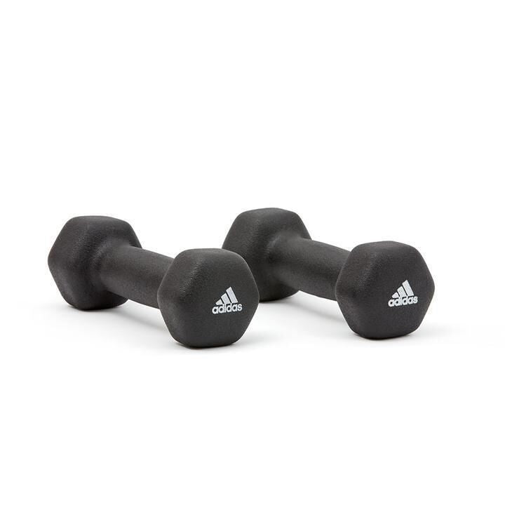 2pc Adidas Hex Dumbbells Gym Training Fitness Weight Lifting Sport Workout - 5kg