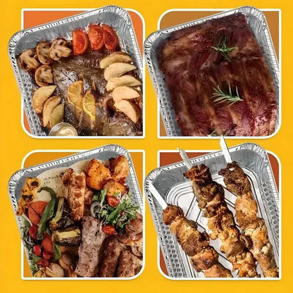 240x Aluminium Disposable Foil Food Container Trays Pans Baking Roast Bulk 32.5x26x5.5cm V563-AF3226-10-24PK