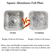 48x Deep Foil Aluminium Disposable Food Container Trays Pans Baking Roast Bulk 33x27x11cm V563-AF3327-1-48PK