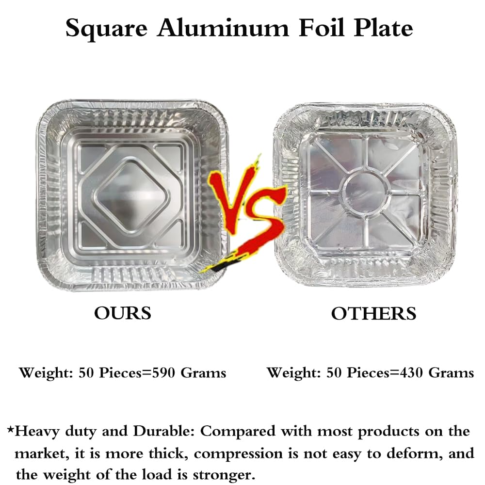48x Deep Foil Aluminium Disposable Food Container Trays Pans Baking Roast Bulk 33x27x11cm V563-AF3327-1-48PK