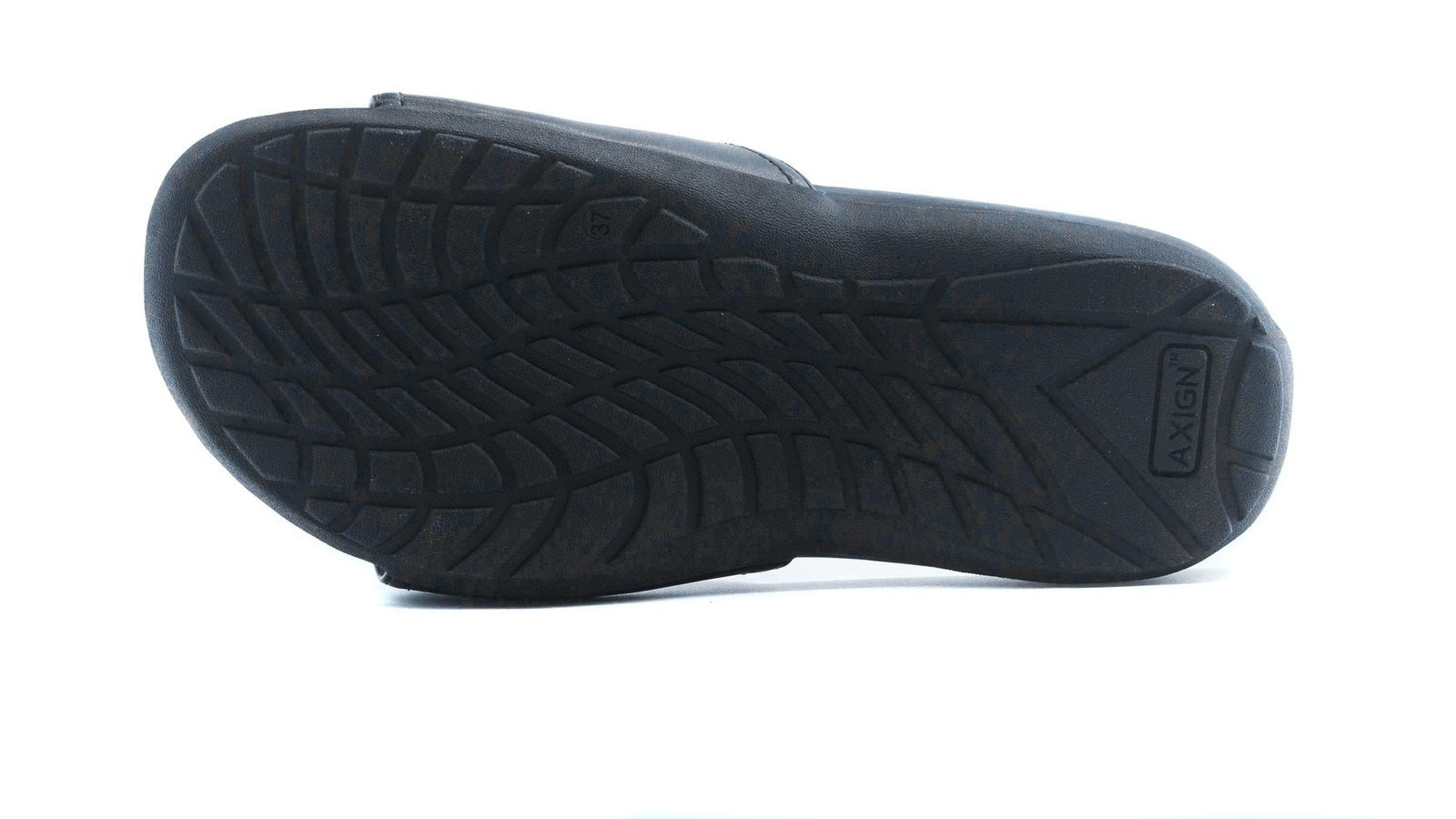 Axign Orthotic Slides Slip On Thongs Slippers Flip Flops - Black - EUR 38 (Mens UK5/Ladies US7) V563-AGO08A03-BK-38