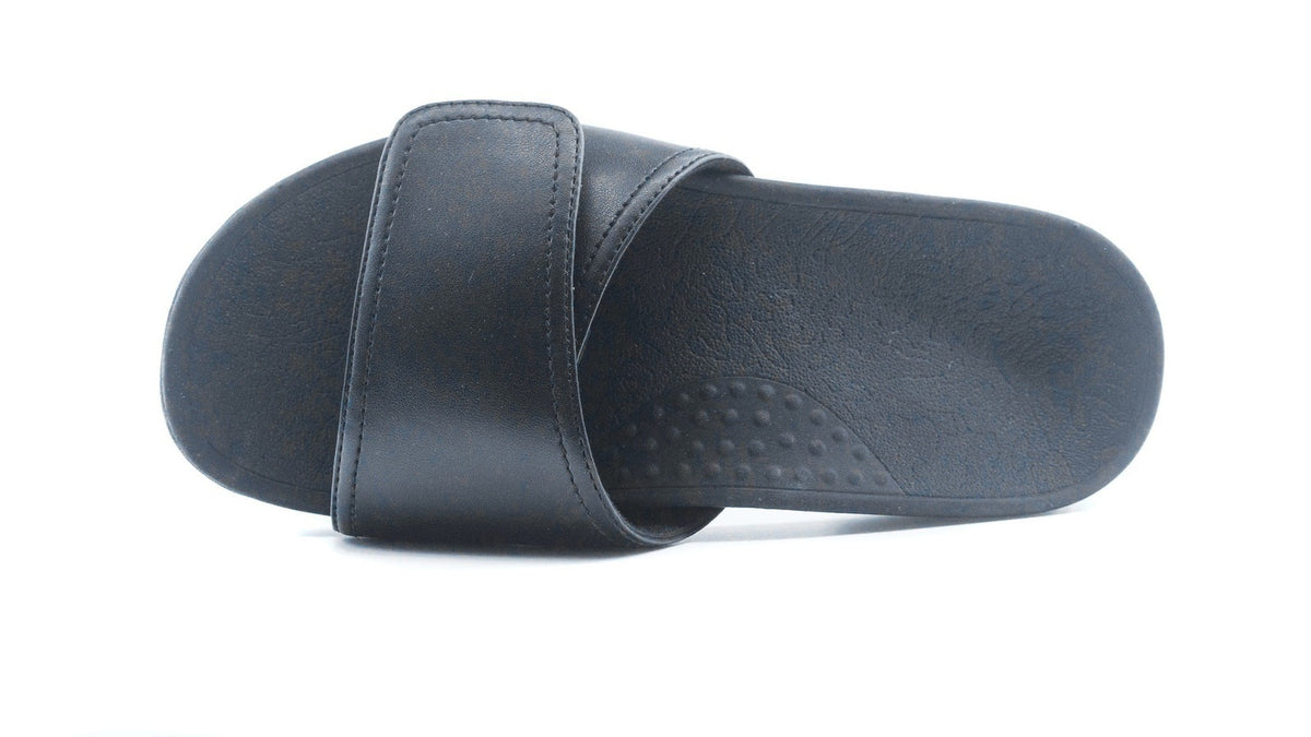 Axign Orthotic Slides Slip On Thongs Slippers Flip Flops - Black - EUR 43 (Mens UK10/Ladies US12) V563-AGO08A03-BK-43