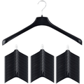 60x JACKET HANGER Heavy Duty 460mm Commercial Pants Clothing Coat BULK R51L V563-AH-R51L-60PCS