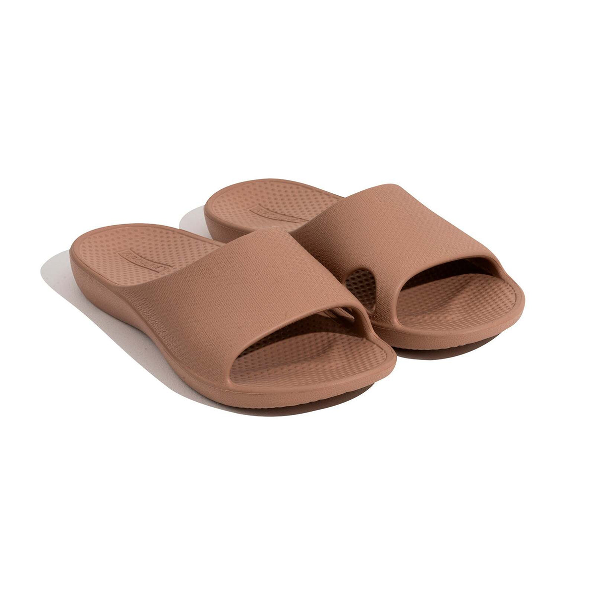 Archline Rebound Orthotic Slides Flip Flop Thongs Slip On Arch Support - Putty - Euro 37 V563-AHS00103-37