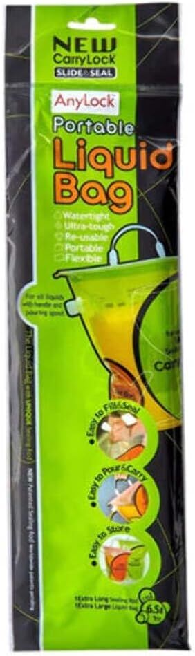 6.5L AnyLock CarryLock Portable Liquid Bag Fishing Hiking Water Storage Camping V563-ANYLOCK-CRYLOCK