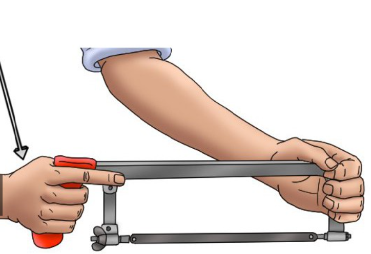 Hacksaw Frame Metal Hack Saw Alloy Steel Heavy Duty Blade DIY 300mm 12" V563-AOLONG_HACK_SAW