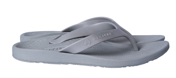 ARCHLINE Orthotic Flip Flops Thongs Arch Support Shoes Footwear - Grey - EUR 41 V563-ARCH011111-41