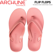 ARCHLINE Orthotic Thongs Arch Support Shoes Flip Flops - Pastel Pink - EUR 42