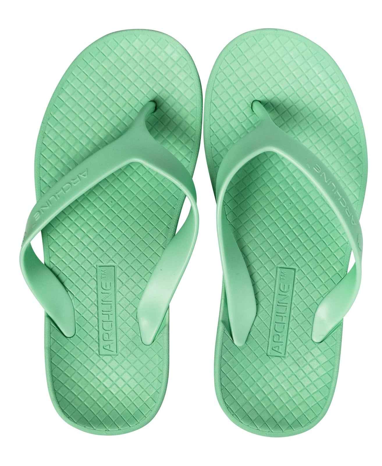 ARCHLINE Orthotic Thongs Arch Support Shoes Footwear Flip Flops - Dew Green - EUR 42 V563-ARCH011414-42
