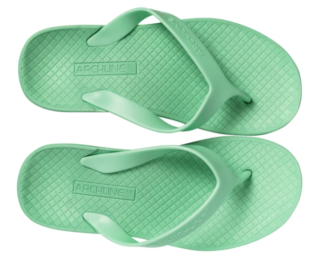 ARCHLINE Orthotic Thongs Arch Support Shoes Footwear Flip Flops - Dew Green - EUR 42 V563-ARCH011414-42