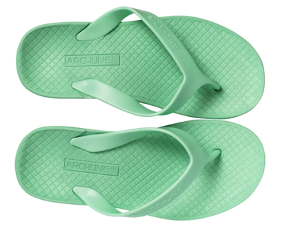 ARCHLINE Orthotic Thongs Arch Support Shoes Footwear Flip Flops - Dew Green - EUR 42 V563-ARCH011414-42