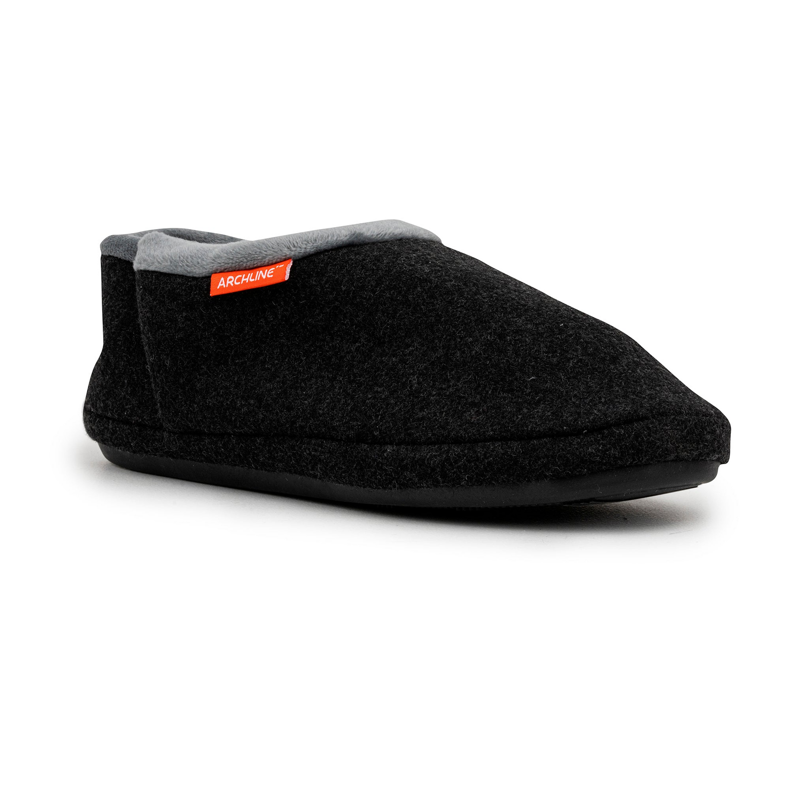 ARCHLINE Orthotic Slippers CLOSED Arch Scuffs Orthopedic Moccasins Shoes in Charcoal Marle - EUR 40