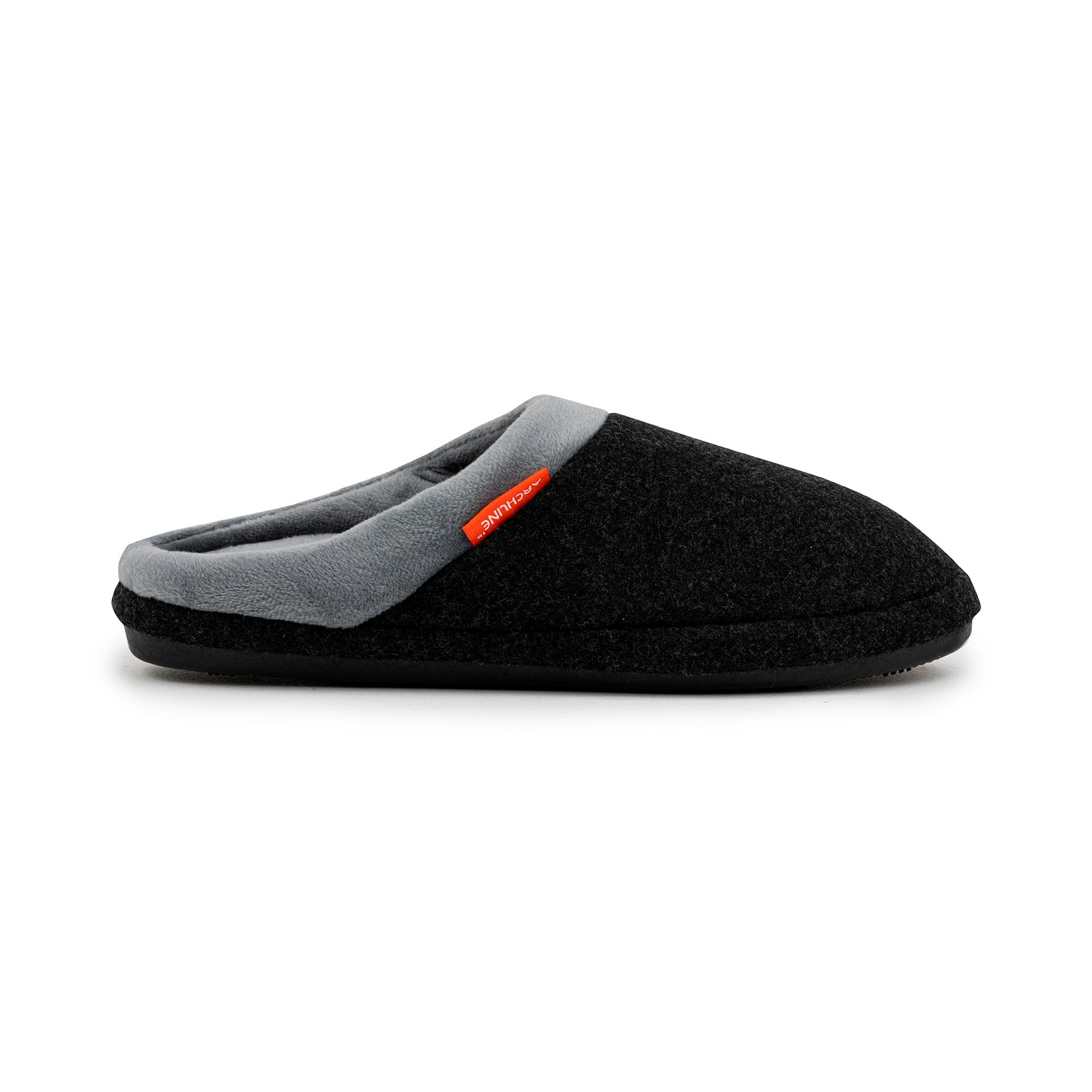 ARCHLINE Orthotic Slippers Slip On Arch Scuffs Orthopedic Moccasins in Charcoal Marle - EUR 38