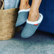 ARCHLINE Orthotic Slippers Slip On Arch Scuffs Orthopedic Moccasins in Grey Marle - EUR 41