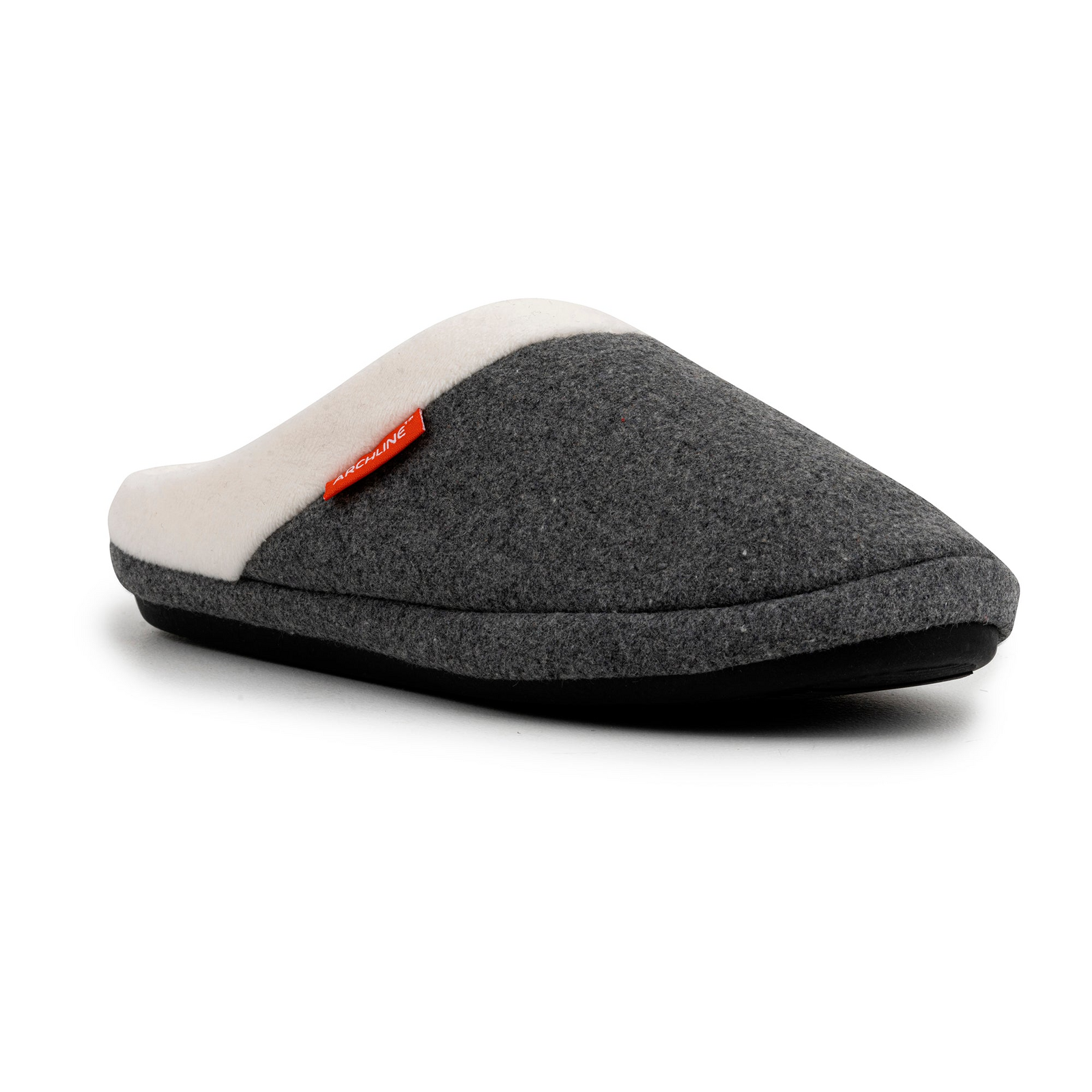 ARCHLINE Orthotic Slippers Slip On Arch Scuffs Orthopedic Moccasins in Grey Marle - EUR 41