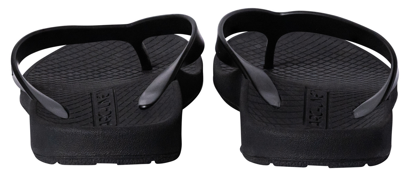 ARCHLINE Orthotic Thongs Arch Support Shoes Footwear Flip Flops Orthopedic - Black/Black - EUR 39 V563-ARCHLINE-THNGS-BLK-BLK-39