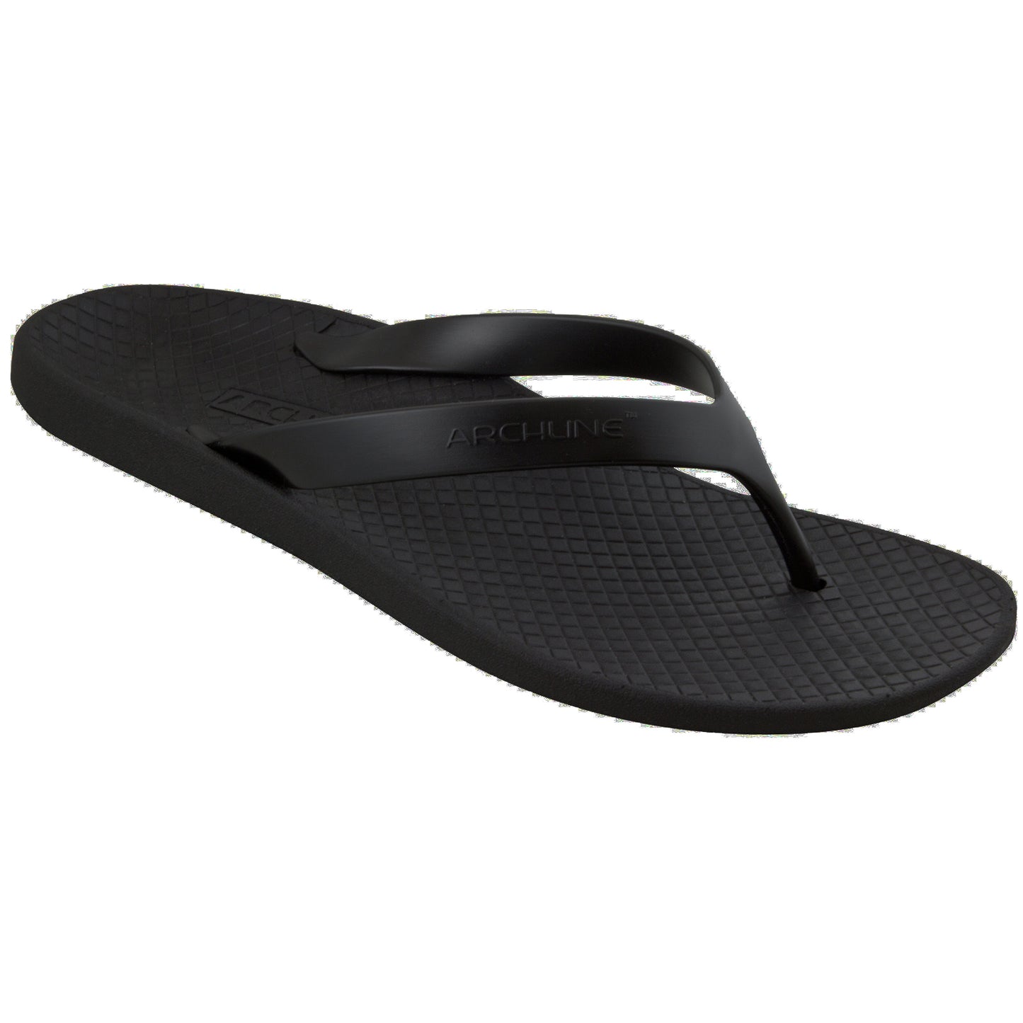 ARCHLINE Orthotic Thongs Arch Support Shoes Footwear Flip Flops Orthopedic - Black/Black - EUR 42 V563-ARCHLINE-THNGS-BLK-BLK-42