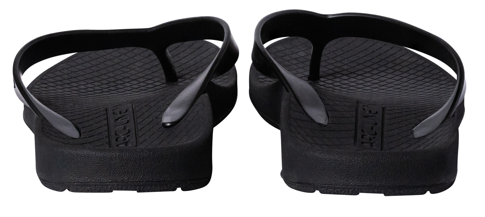 ARCHLINE Orthotic Thongs Arch Support Shoes Footwear Flip Flops Orthopedic - Black/Black - EUR 47