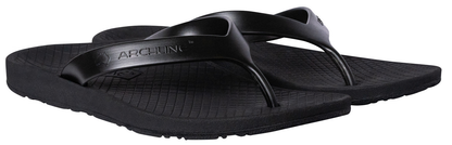 ARCHLINE Orthotic Thongs Arch Support Shoes Footwear Flip Flops Orthopedic - Black/Black - EUR 47 V563-ARCHLINE-THNGS-BLK-BLK-47