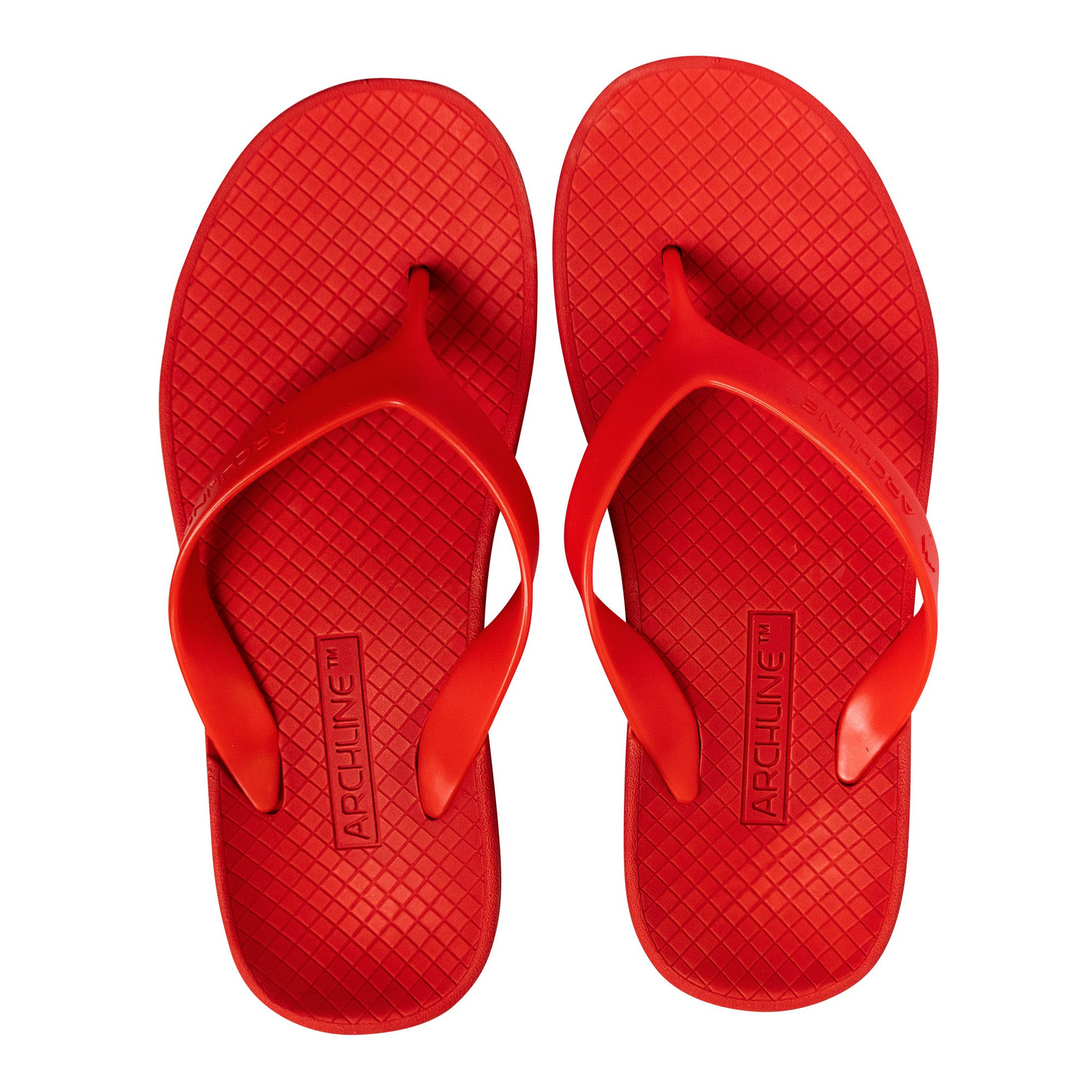 ARCHLINE Orthotic Thongs Arch Support Shoes Footwear Flip Flops Orthopedic - Red/Red - EUR 44 V563-ARCHLINE-THNGS-RED-RED-44