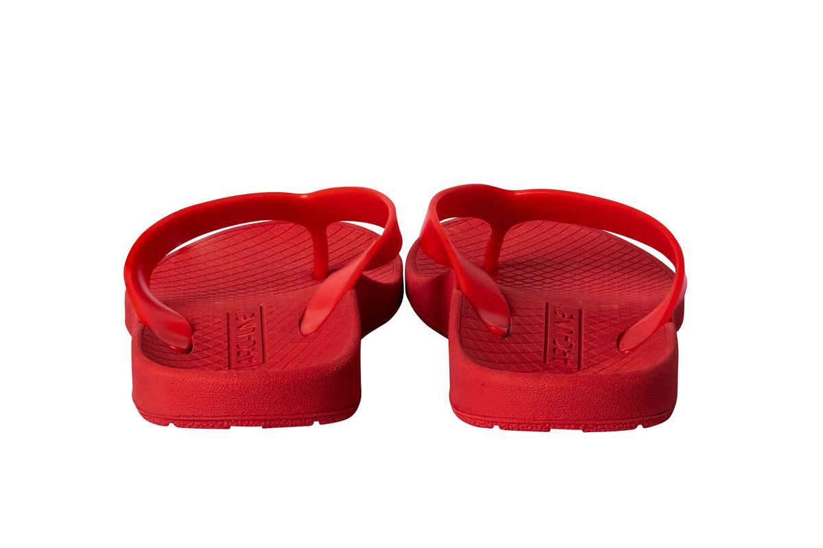ARCHLINE Orthotic Thongs Arch Support Shoes Footwear Flip Flops Orthopedic - Red/Red - EUR 44 V563-ARCHLINE-THNGS-RED-RED-44