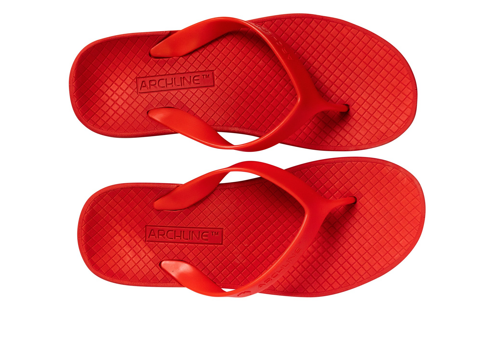 ARCHLINE Orthotic Thongs Arch Support Shoes Footwear Flip Flops Orthopedic - Red/Red - EUR 44 V563-ARCHLINE-THNGS-RED-RED-44