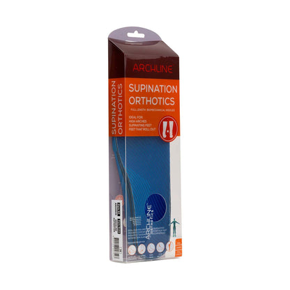 Archline Supination Orthotic Insoles - Full Length (Unisex) Plantar Fasciitis High Arch - Euro 43 V563-ARO300-43