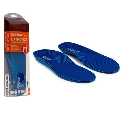 Archline Supination Orthotic Insoles - Full Length (Unisex) Plantar Fasciitis High Arch - Euro 44 V563-ARO300-44