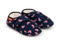 ARCHLINE Orthotic Plus Slippers Closed Scuffs Pain Relief Moccasins - Navy Hearts - EU 37 V563-AS311-37