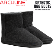 Archline Orthotic UGG Boots Slippers Arch Support Warm Orthopedic Shoes - Black - EUR 40 (Mens US 7) V563-AS403-40