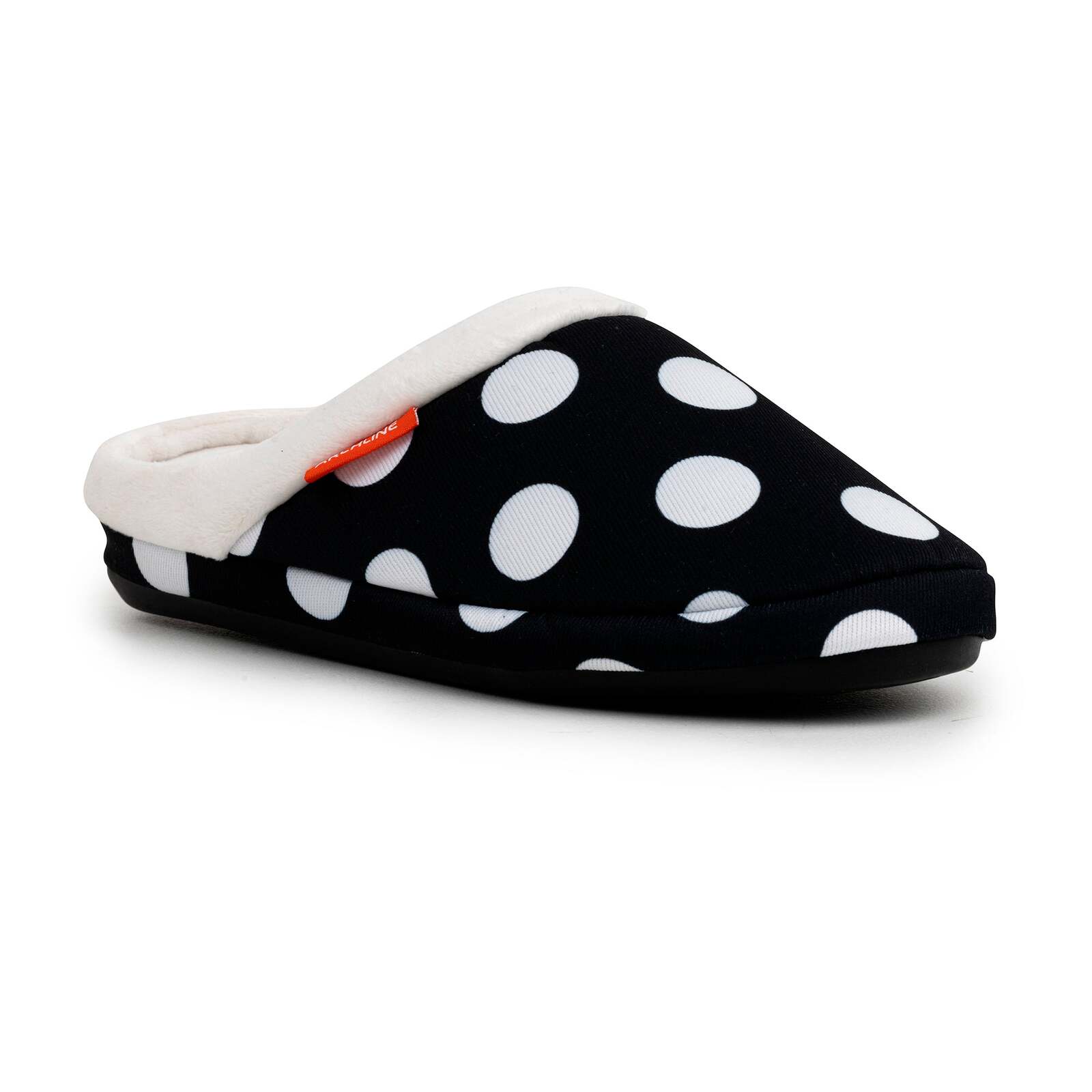 ARCHLINE Orthotic Slippers Slip On Arch Scuffs Pain Relief Moccasins - Polka Dots - EU 40 V563-AS502-40