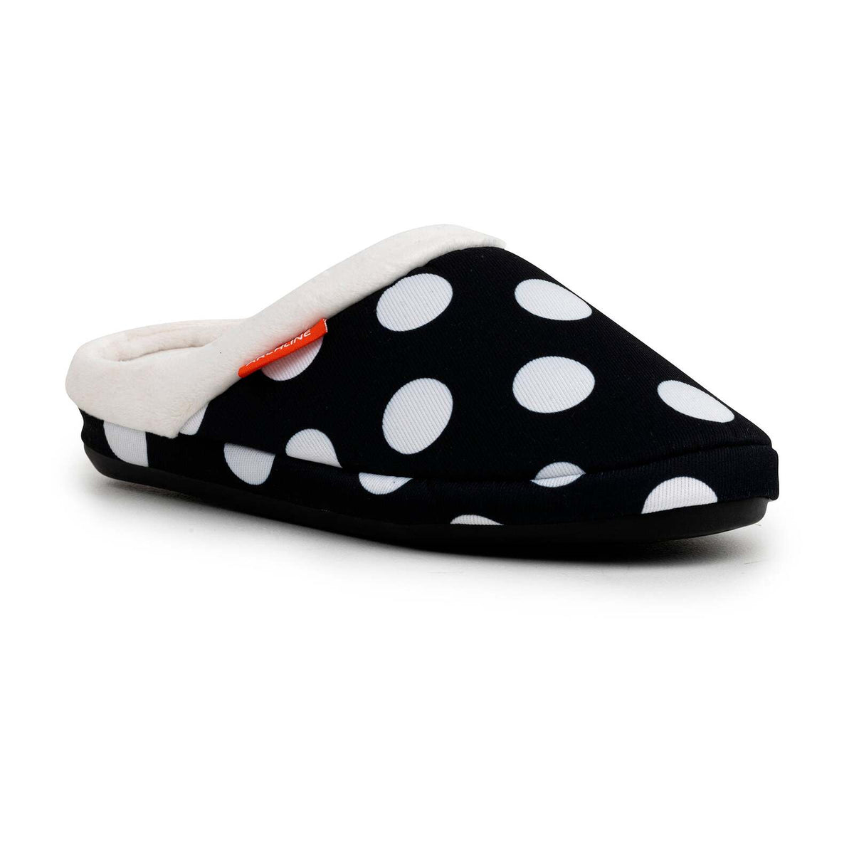 ARCHLINE Orthotic Slippers Slip On Arch Scuffs Pain Relief Moccasins - Polka Dots - EU 40 V563-AS502-40