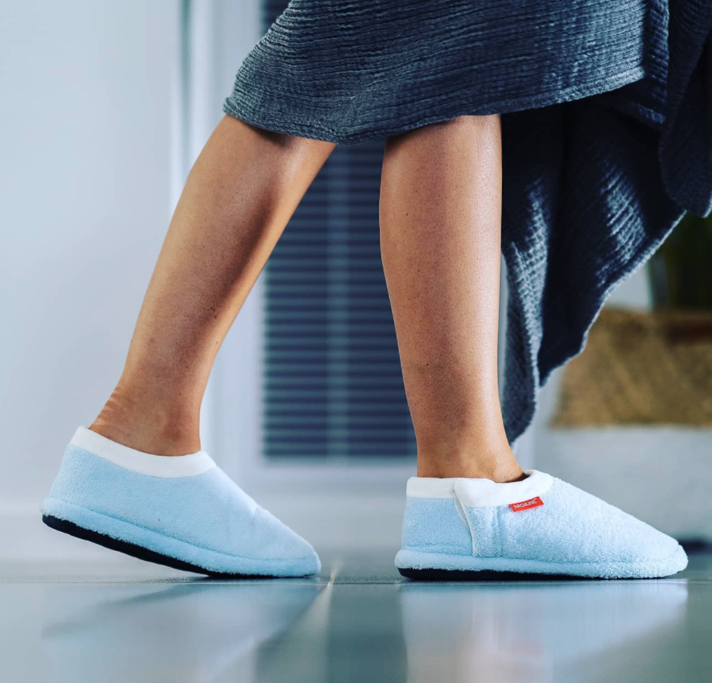 ARCHLINE Orthotic Slippers Closed Scuffs Pain Relief Moccasins - Sky Blue - EUR 40 V563-AS601-SKYBLUE-40