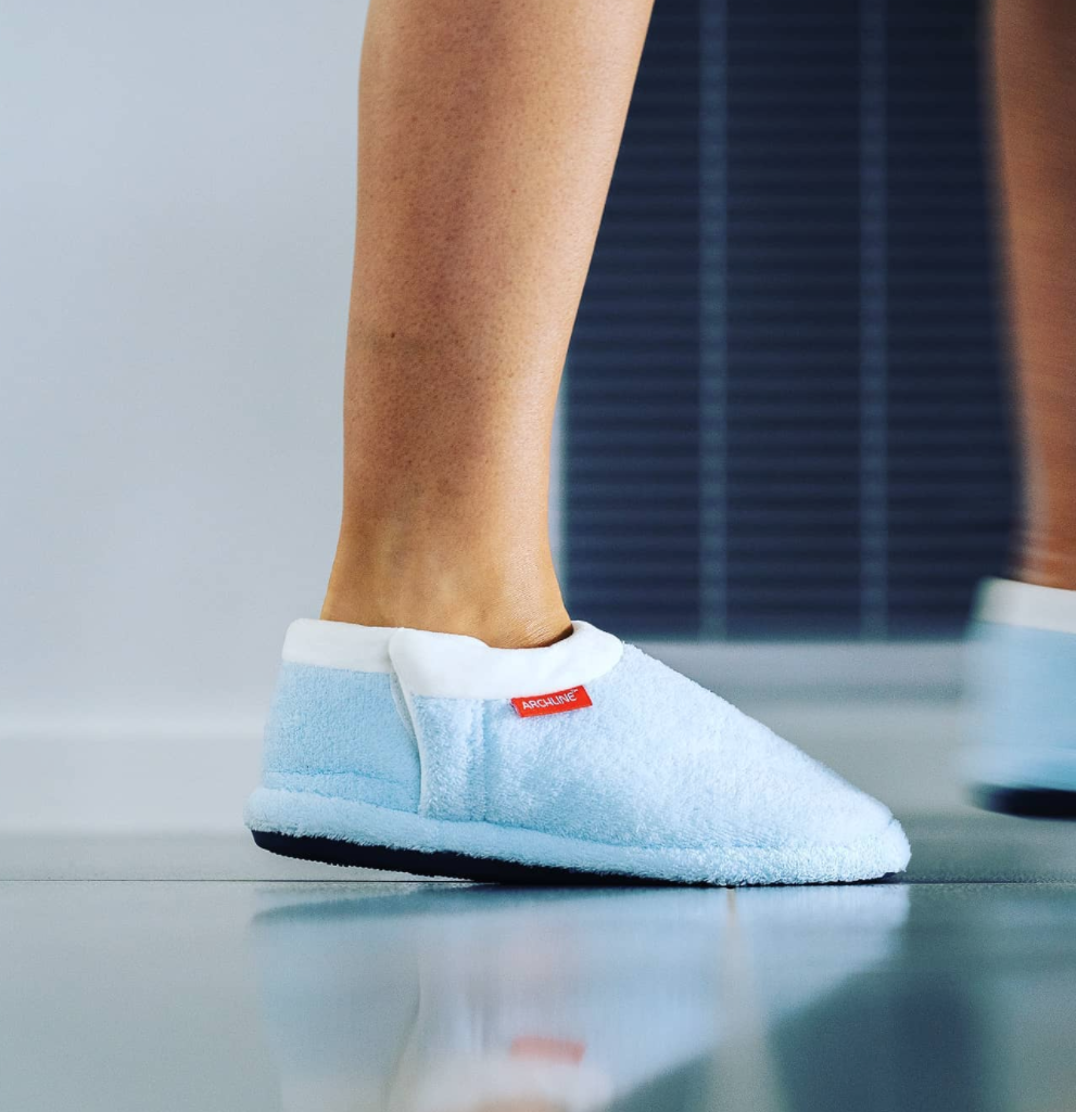 ARCHLINE Orthotic Slippers Closed Scuffs Pain Relief Moccasins - Sky Blue - EUR 42 V563-AS601-SKYBLUE-42
