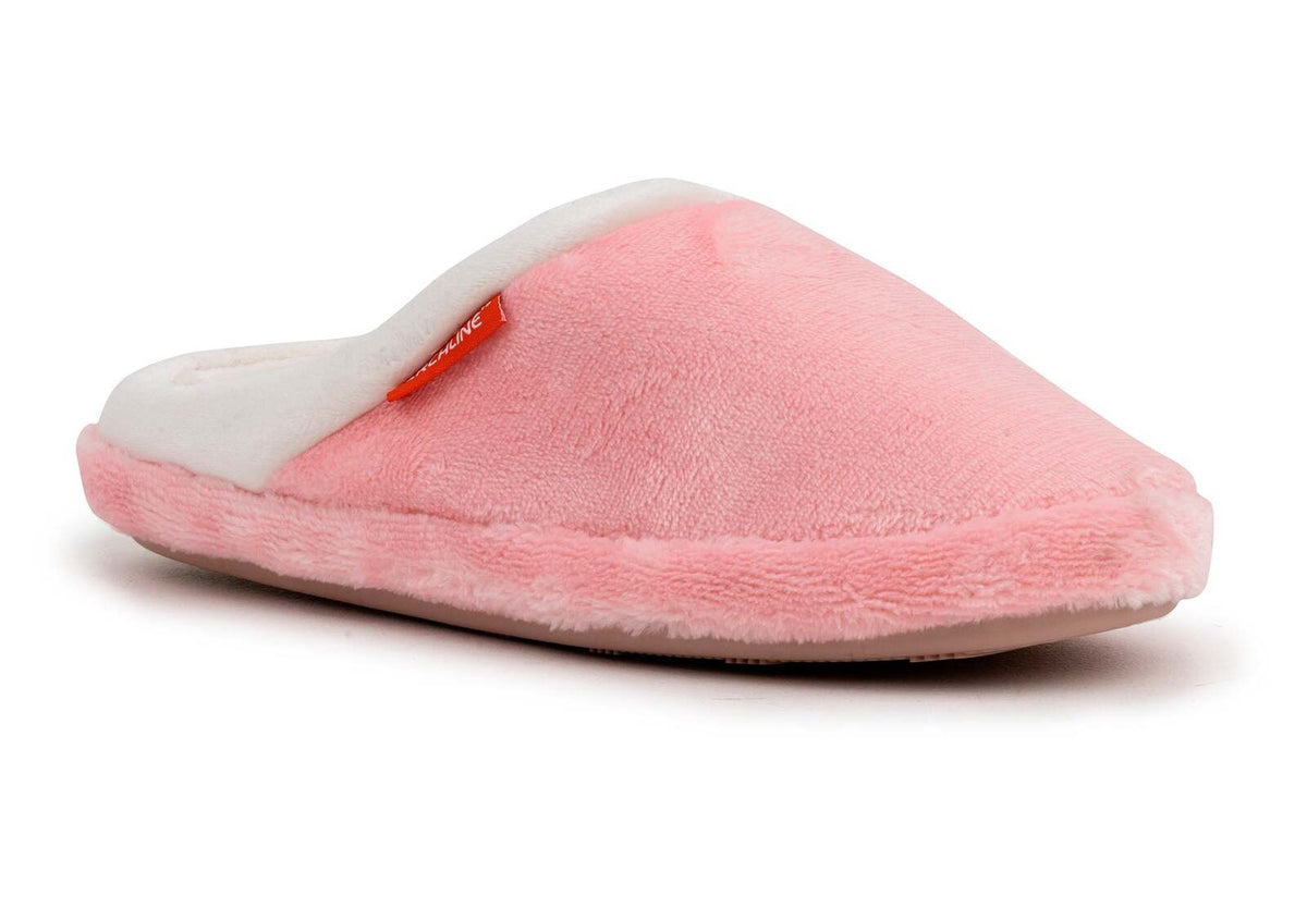 ARCHLINE Orthotic Slippers Slip On Arch Scuffs Pain Relief Moccasins - Pink - EU 36 V563-AS702-36