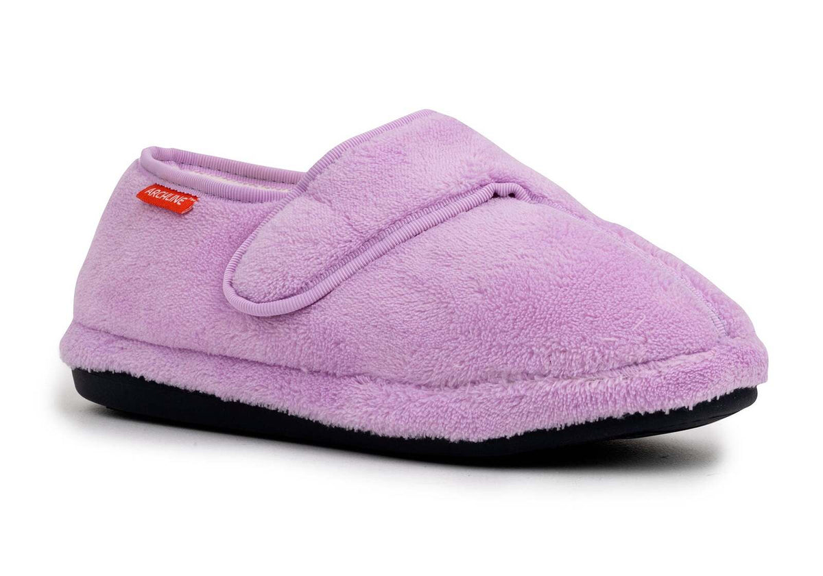 ARCHLINE Orthotic Plus Slippers Closed Scuffs Pain Relief Moccasins - Lilac - EU 42 V563-AS713-42