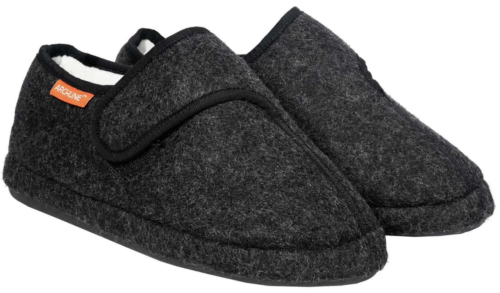 ARCHLINE Orthotic Plus Slippers Closed Scuffs Pain Relief Moccasins - EUR 38 V563-AS801-CHARCOAL-38