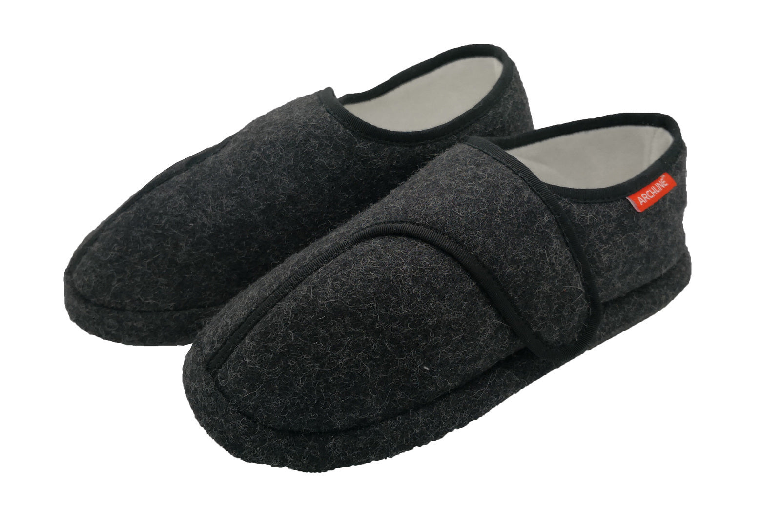 ARCHLINE Orthotic Plus Slippers Closed Scuffs Pain Relief Moccasins - EUR 38 V563-AS801-CHARCOAL-38