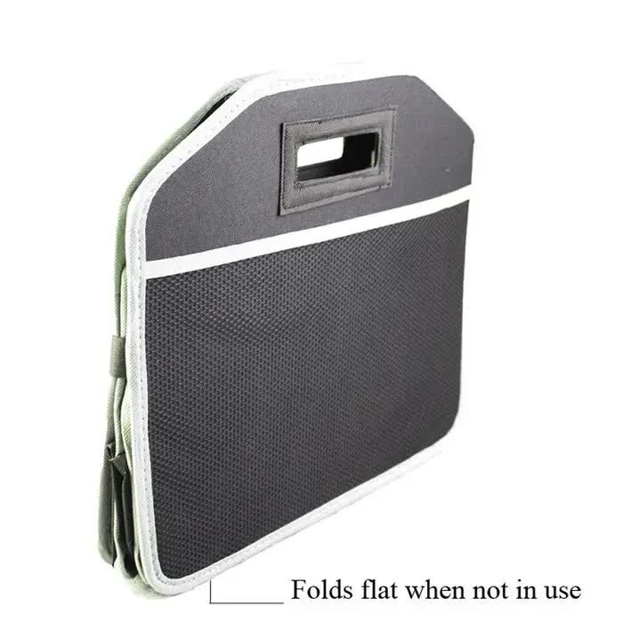 Deluxe Collapsible Car Boot Organiser with Cooler Bag Trunk Storage Bag Folding V563-AU0004