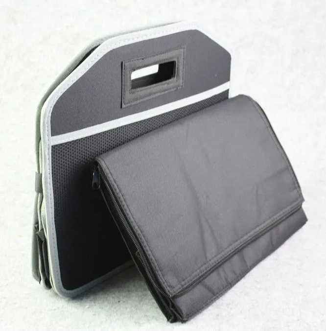 Deluxe Collapsible Car Boot Organiser with Cooler Bag Trunk Storage Bag Folding V563-AU0004