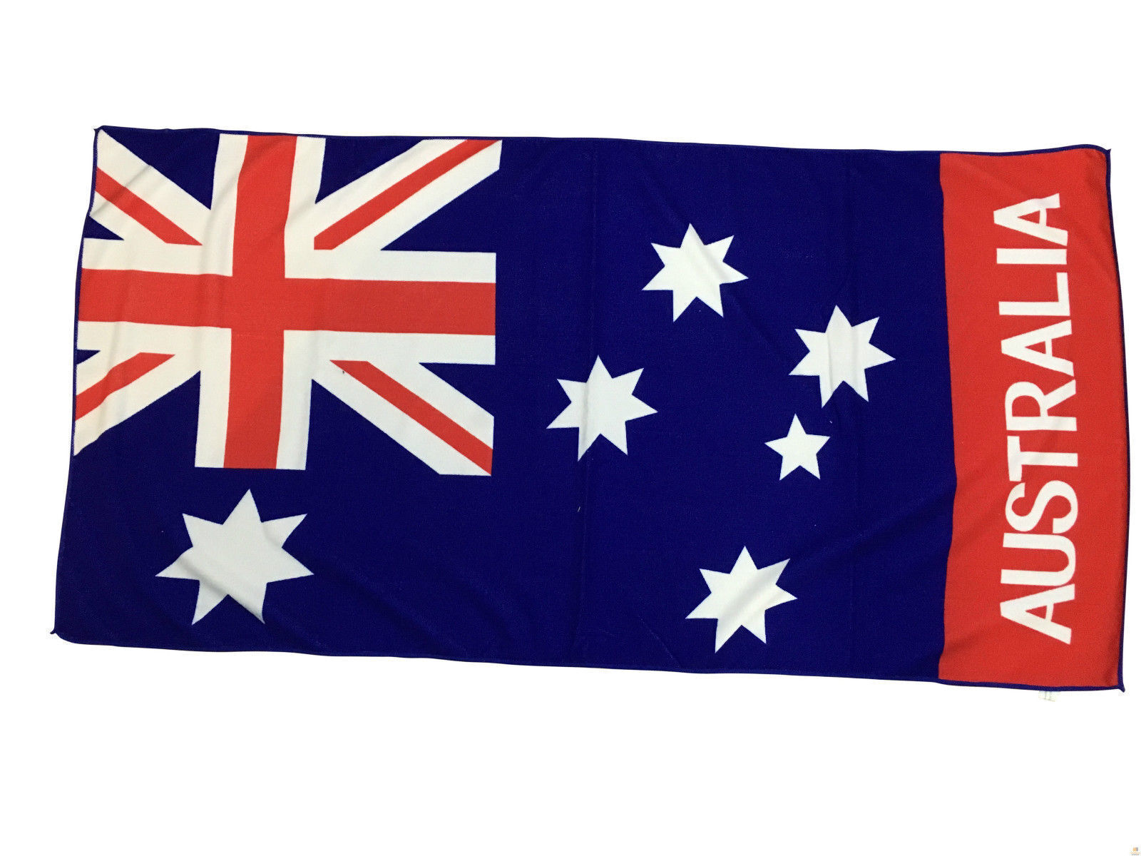AUSTRALIA FLAG BEACH TOWEL Souvenir Australian Day 150cm x 75cm V563-AUSTRALIAFLAG-BLUE