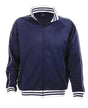 Identitee Mens Varsity Track Suit Top Jacket Jumper Long Sleeve - Navy Blue - XXX-Large (Plus Size) V563-B06-NVY-3XL