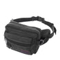 LARGE CANVAS BUM BAG Wallet Waist Pouch Travel Pocket Belt Storage in Black V563-B2005-BLACK