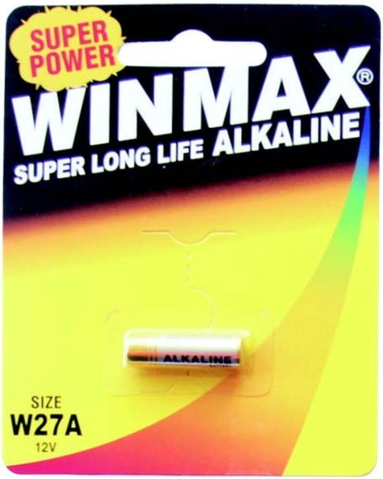 Size W27A Alkaline Battery Super Long Life 12V Battery - 1 Pack V563-B2713