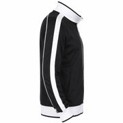 Track Top Jacket Full Zip Tracksuit Varsity Jumper Warm Winter - Black/White - M (10-12) V563-B30-BKWH-M
