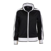 Track Top Jacket Full Zip Tracksuit Varsity Jumper Warm Winter - Black/White - M (10-12) V563-B30-BKWH-M