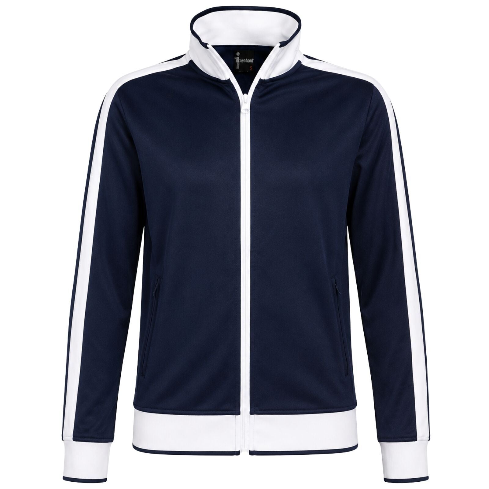 Track Top Jacket Full Zip Tracksuit Varsity Jumper Warm Winter - Navy/White - M (10-12) V563-B30-NAWH-M
