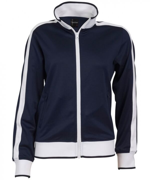 Track Top Jacket Full Zip Tracksuit Varsity Jumper Warm Winter - Navy/White - M (10-12) V563-B30-NAWH-M