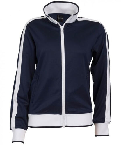Track Top Jacket Full Zip Tracksuit Varsity Jumper Warm Winter - Navy/White - M (10-12) V563-B30-NAWH-M